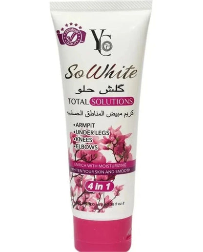 SO WHITE - TARGETED WHITENING CREAM FOR ARMPITS KNEES ELBOWS UNDERLEGS