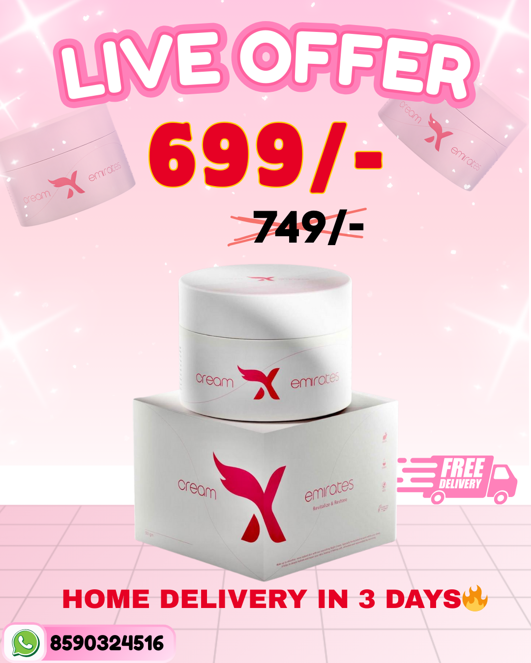 CREAMXEMIRATES FACE WHITENING CREAM